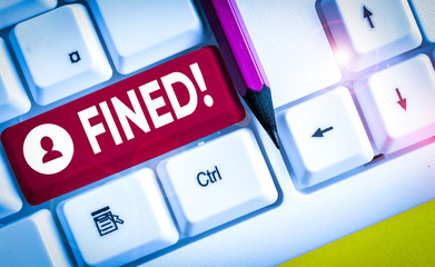 Word writing text Fined. Business photo showcasing clarify beer by causing precipitation of...