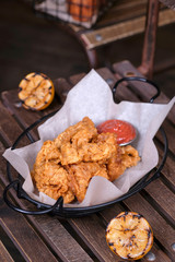fried chicken on a plate
