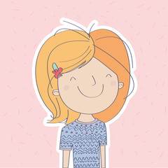 Sweet girl for kids fashion works of art, children s books, prints, t-shirt graphic