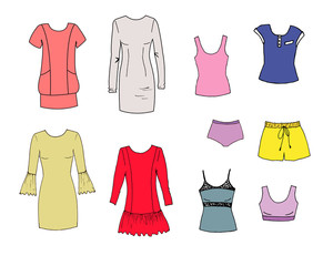 set of womens clothes for girls