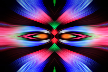 Plakat radial color pattern, closeup of photo