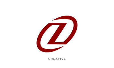 z logo design modern circle