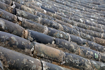 Roof tiles of Chinese ancient buildings