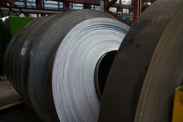 Plant for the production of metal pipes. Stack of steel pipes