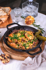 roasted potatoes with vegetables