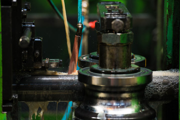 Plant for the production of metal pipes. Stack of steel pipes