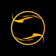 Ornament frame decoration elegant gold vintage vector