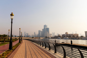 Promenade in Sharjah in the United Arab Emirates (UAE)