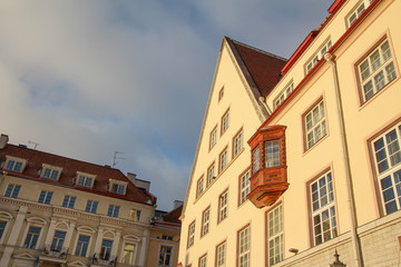 Fototapeta na wymiar The amazing architecture of Tallinn old town