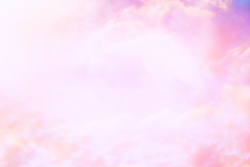 Fototapeta premium abstract pink colored background / blurred multicolored clouds, spring background