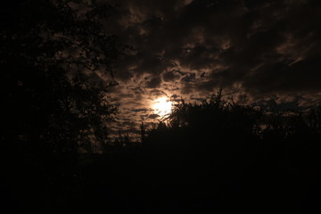 Moon at night