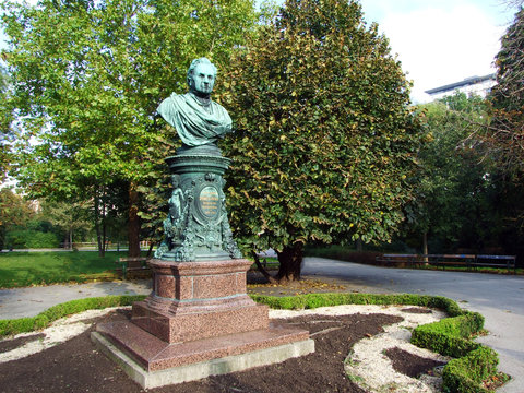 Andreas Zelinka monument at Stadtpark or Andreas-Zelinka-Denkmal, Wien - Vienna, Austria