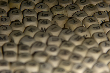 cubes beads letters alphabet / background of wooden cubes with alphabet letters, concept education...
