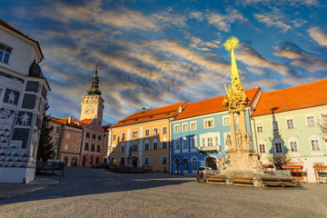 Old town in Mikulov, South Moravian region. Czech Republic.