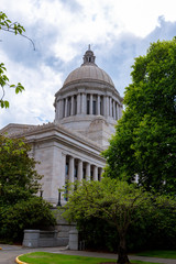 Olympia, Washington capitol building side view