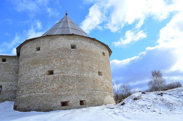 Obraz premium old castle in winter
