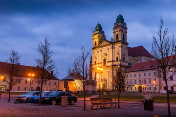 Fototapeta premium Church of the Assumption of the Virgin Mary. Valtice. South Moravian region, Czech republic, Europe.