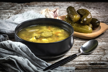 Vegetarian cucumber soup.
