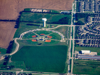 Aerial view of Frisco, Texas