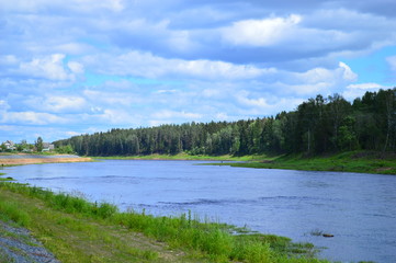 lake in deep forest