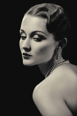 vintage retro portrait