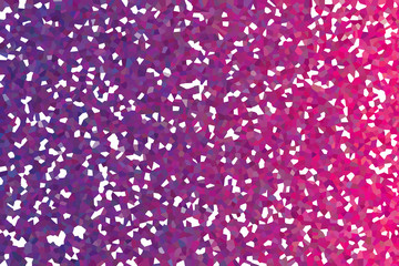 Crystallized mosaic pattern background with gradient shades of purple and pink 