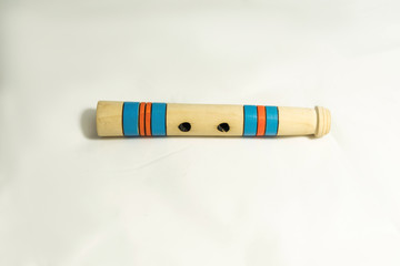musical instrument - pipe on white background