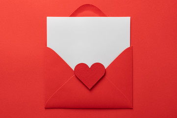valentines day love letter Flat lay background - 316453804