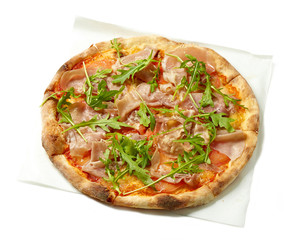freshly baked pizza