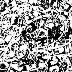 Grunge black and white. Dark abstract texture. Dirty destroyed background. Old vintage surface. Pattern of dirt, dust, scratches, chips