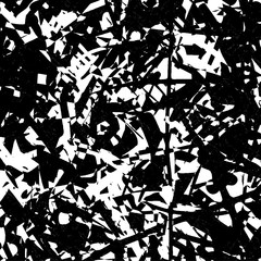 Grunge black and white. Dark abstract texture. Dirty destroyed background. Old vintage surface. Pattern of dirt, dust, scratches, chips