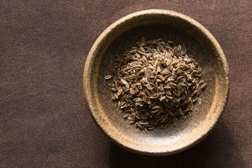 Dill Seeds in a Bowl