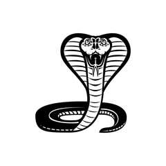 Fototapeta premium snake, cobra vector illustration 