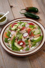 Blood Orange Crab Posole Salad