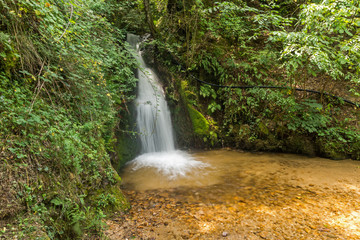 Gabrovo waterfall in Belasica Mountain,North Macedonia