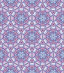 Traditional Surface. Endless Repeat Painting. 