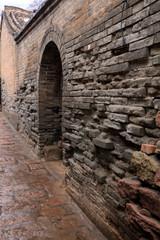 Alleys, flagstone roads and walls