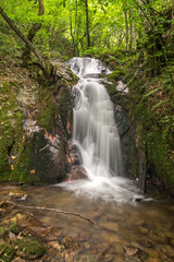 Fototapeta premium Gabrovo waterfall in Belasica Mountain,North Macedonia
