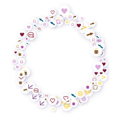 Social media marketing, Communication concept.