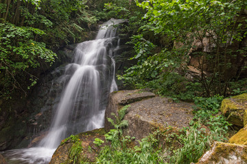 Fototapeta na wymiar Gabrovo waterfall in Belasica Mountain,North Macedonia