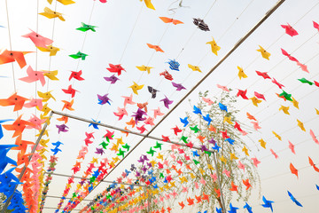 Fototapeta premium Windmills and frames in the park