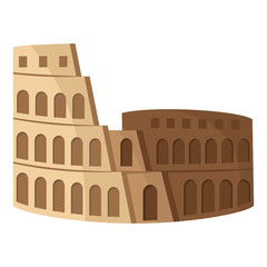 Naklejka premium Isolated Rome Colosseum icon