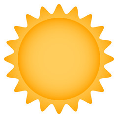 Isolated sun icon
