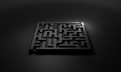 迷宮を表すアブストラクト