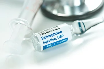 Tuinposter Epinephrine Injection Ampule © Sherry Young