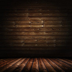 Grunge interior room with concrete wall and floor. Empty concrete space