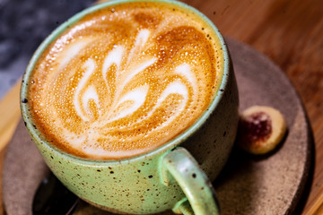 Café feito com arte, art in coffee