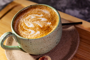 Café feito com arte, art in coffee