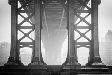 Foto op Plexiglas Onder de brug - Brooklyn © Remy