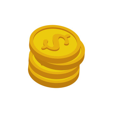 pile of coins money cash design